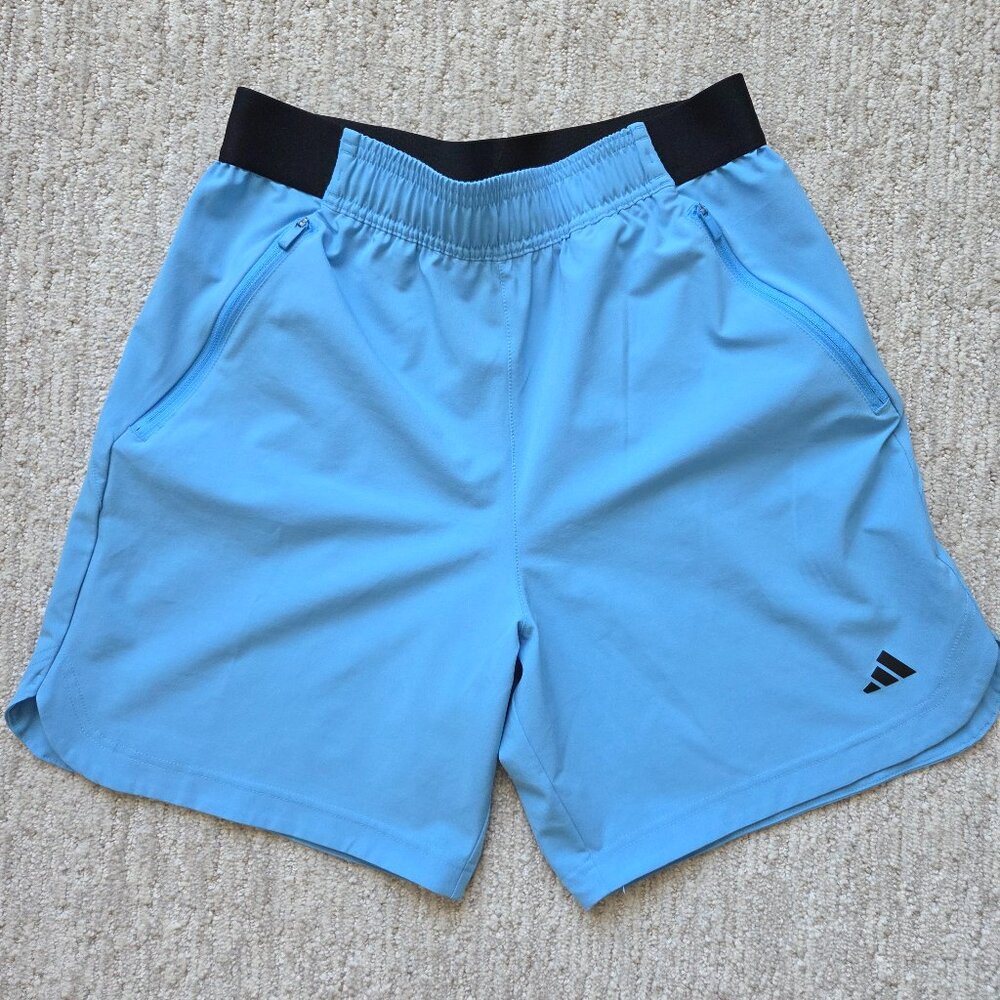 Adidas Axis Woven 7-Inch Training Shorts Blue Active Athletic Men's Small